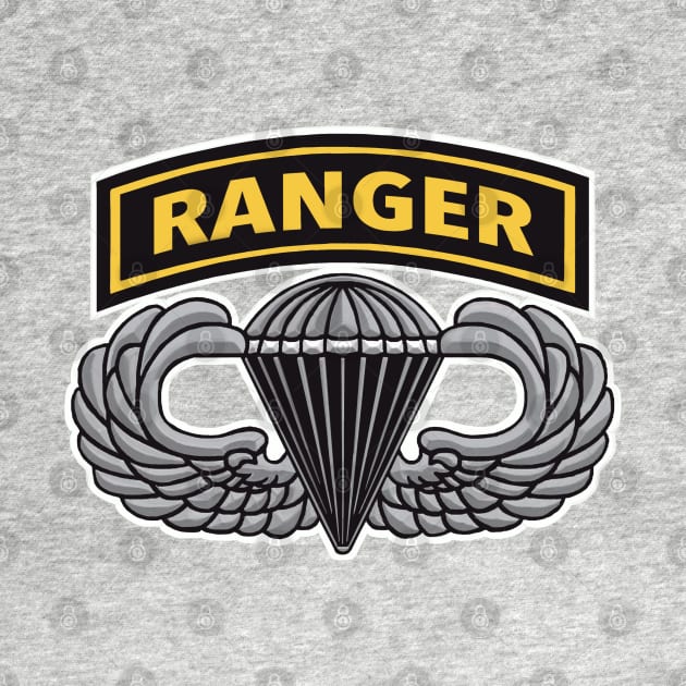 Army Ranger with Jump Wings by Trent Tides